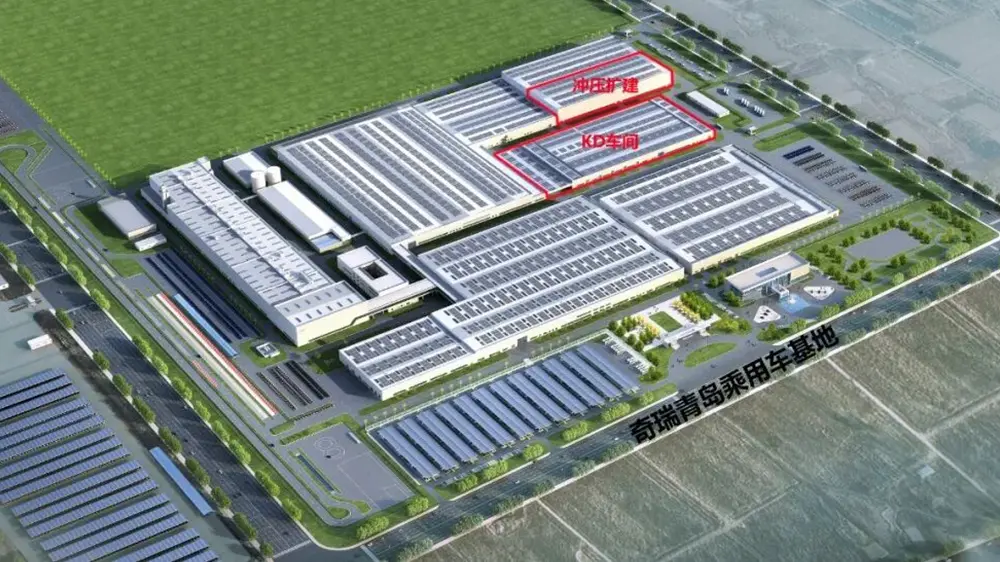 Chery KD varahlutaframleiðsla verkstæði byggingarverkefni á geisla, EIHE áttaði sig á Chery Automobile Qingdao grunnbyggingarverkefni vann tilboðið „þrjá titla í röð“.