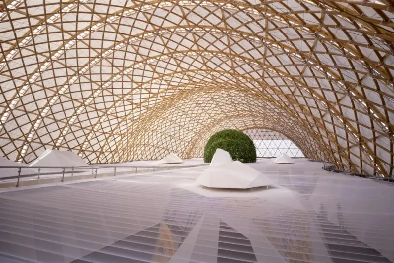 Grid Structure Exhibition Hall Stálbygging
