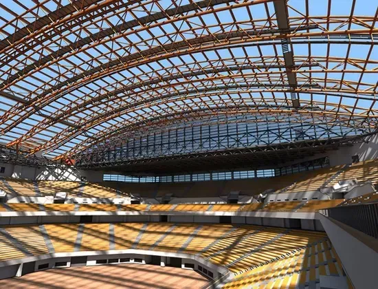 Stór Span Steel Space Frame leikvangur